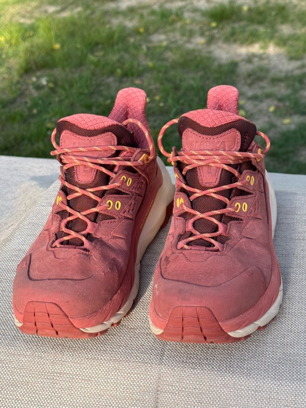 Hoka Waterproof Low Hiking Shoes Kaya II Hot Sauce